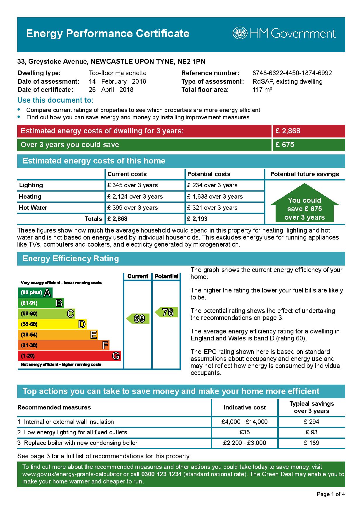 33 greystoke avenue epc page 001