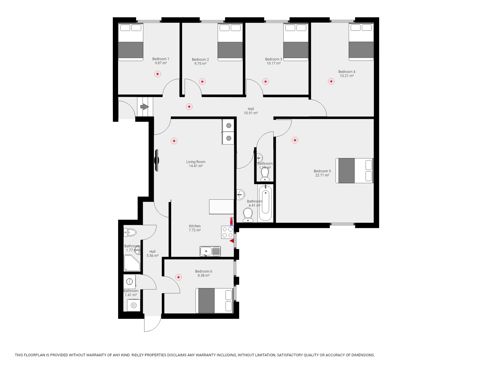 18a ridley place   1st floor apartment
