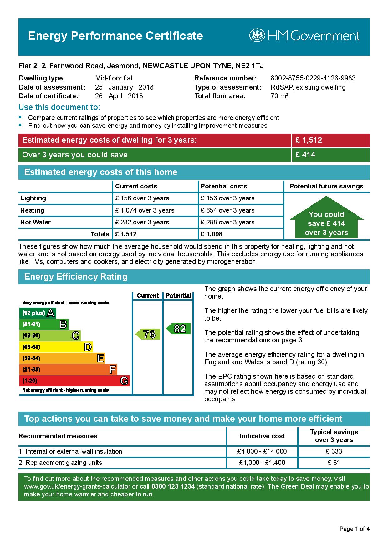 Flat 2  2 fernwood road epc page 001