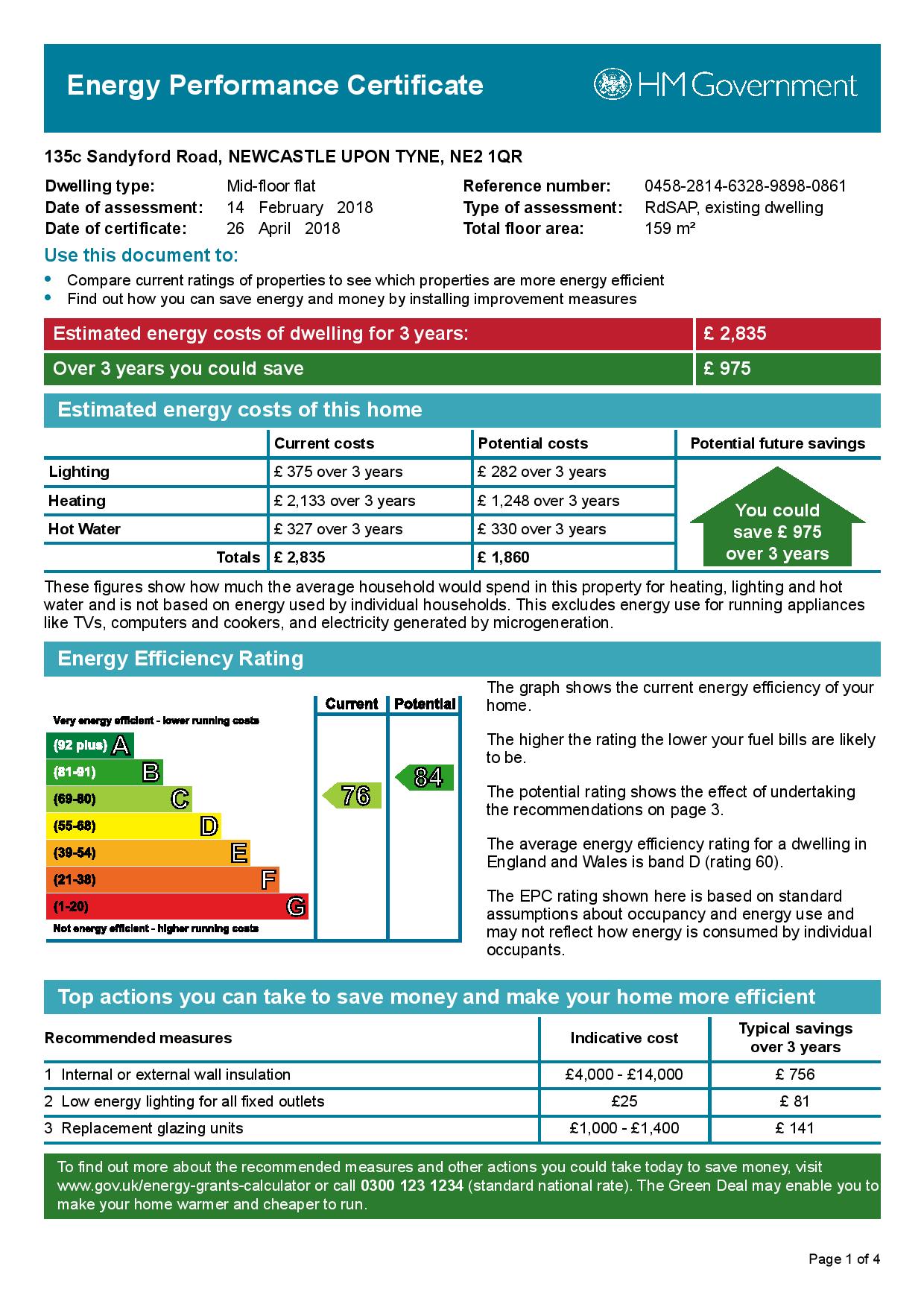 135c sandyford road epc page 001